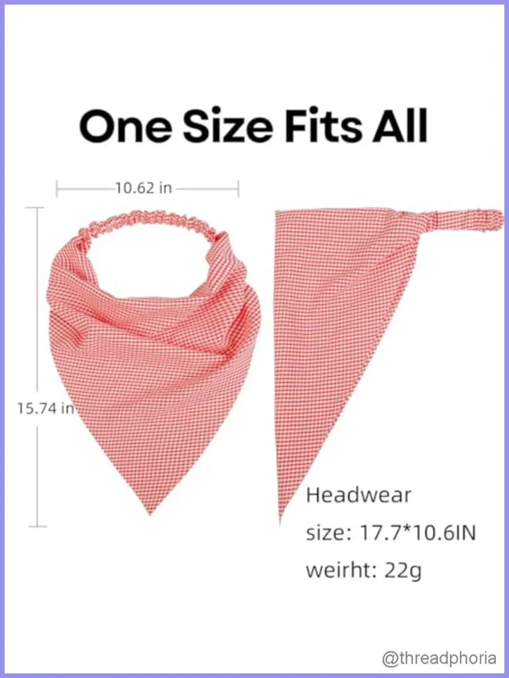 8 Pack Boho Triangle Hair Scarf Headbands for Women Non Slip Stretchy Cotton